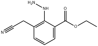 Ethyl 3-(cyanomethyl)-2-hydrazinylbenzoate Structure