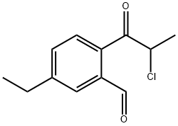 2-(2-Chloropropanoyl)-5-ethylbenzaldehyde Structure