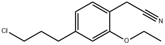 4-(3-Chloropropyl)-2-ethoxyphenylacetonitrile Structure