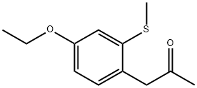 1-(4-Ethoxy-2-(methylthio)phenyl)propan-2-one 구조식 이미지