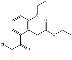 Ethyl 2-(2-chloropropanoyl)-6-ethoxyphenylacetate Structure