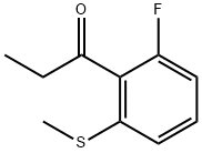 1-(2-Fluoro-6-(methylthio)phenyl)propan-1-one Structure