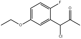 1-Chloro-1-(5-ethoxy-2-fluorophenyl)propan-2-one Structure