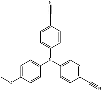 Benzonitrile, 4,4'-[(4-methoxyphenyl)imino]bis- Structure