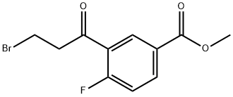 Methyl 3-(3-bromopropanoyl)-4-fluorobenzoate Structure