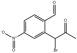 2-(1-Bromo-2-oxopropyl)-4-nitrobenzaldehyde Structure