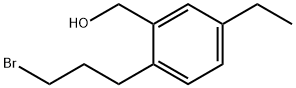 2-(3-Bromopropyl)-5-ethylbenzylalcohol Structure