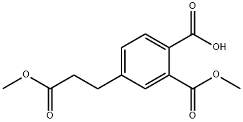 Methyl 2-carboxy-5-(3-methoxy-3-oxopropyl)benzoate Structure