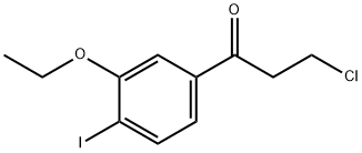 3-Chloro-1-(3-ethoxy-4-iodophenyl)propan-1-one Structure