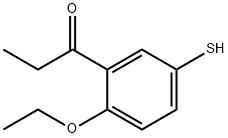 1-(2-Ethoxy-5-mercaptophenyl)propan-1-one 구조식 이미지