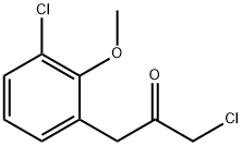 1-Chloro-3-(3-chloro-2-methoxyphenyl)propan-2-one Structure