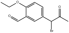 5-(1-Bromo-2-oxopropyl)-2-ethoxybenzaldehyde Structure