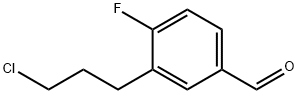 3-(3-Chloropropyl)-4-fluorobenzaldehyde Structure