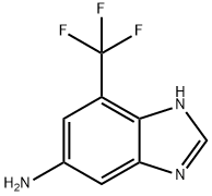 1H-Benzimidazol-5-amine, 7-(trifluoromethyl)- Structure