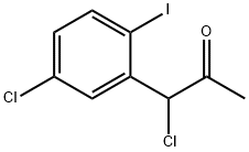 1-Chloro-1-(5-chloro-2-iodophenyl)propan-2-one 구조식 이미지