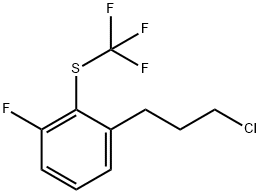 1-(3-Chloropropyl)-3-fluoro-2-(trifluoromethylthio)benzene Structure