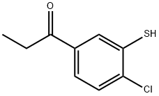 1-(4-Chloro-3-mercaptophenyl)propan-1-one Structure