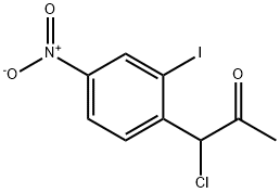 1-Chloro-1-(2-iodo-4-nitrophenyl)propan-2-one Structure