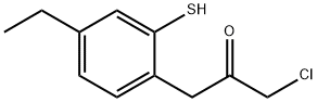 1-Chloro-3-(4-ethyl-2-mercaptophenyl)propan-2-one Structure