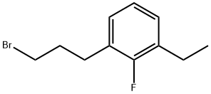 1-(3-Bromopropyl)-3-ethyl-2-fluorobenzene Structure