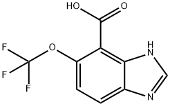 5-Trifluoromethoxy-1H-benzimidazole-4-carboxylic acid Structure