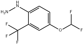 5-(Difluoromethoxy)-2-hydrazinylbenzotrifluoride Structure