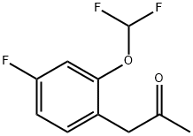 1-(2-(Difluoromethoxy)-4-fluorophenyl)propan-2-one Structure