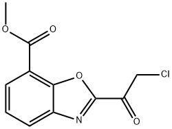 Methyl 2-(2-chloroacetyl)benzo[d]oxazole-7-carboxylate Structure