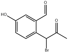 2-(1-Bromo-2-oxopropyl)-5-hydroxybenzaldehyde Structure