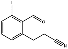 2-Formyl-3-iodophenylpropanenitrile Structure