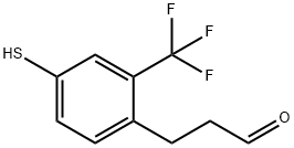 4-(3-Oxopropyl)-3-(trifluoromethyl)thiophenol Structure