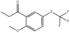 2-Propionyl-4-(trifluoromethylthio)anisole Structure