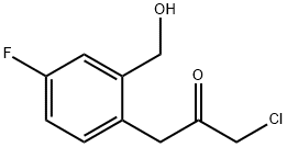 1-Chloro-3-(4-fluoro-2-(hydroxymethyl)phenyl)propan-2-one Structure