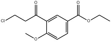 Ethyl 3-(3-chloropropanoyl)-4-methoxybenzoate Structure