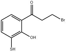 2-(3-Bromopropanoyl)-6-mercaptophenol Structure