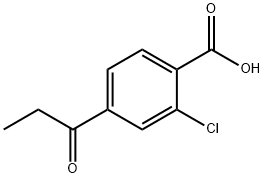 2-Chloro-4-propionylbenzoic acid Structure