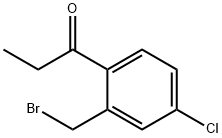 1-(2-(Bromomethyl)-4-chlorophenyl)propan-1-one Structure