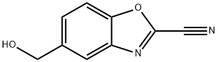 5-(Hydroxymethyl)benzo[d]oxazole-2-carbonitrile 구조식 이미지