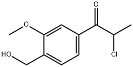 4-(2-Chloropropanoyl)-2-methoxybenzylalcohol Structure