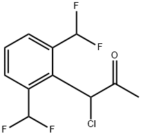 1-(2,6-Bis(difluoromethyl)phenyl)-1-chloropropan-2-one Structure