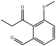 3-(Methylthio)-2-propionylbenzaldehyde Structure