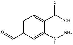 4-Formyl-2-hydrazinylbenzoic acid Structure