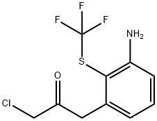 1-(3-Amino-2-(trifluoromethylthio)phenyl)-3-chloropropan-2-one Structure