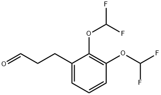 (2,3-Bis(difluoromethoxy)phenyl)propanal Structure