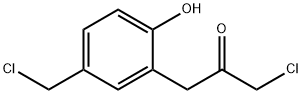 1-Chloro-3-(5-(chloromethyl)-2-hydroxyphenyl)propan-2-one Structure