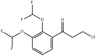 1-(2,3-Bis(difluoromethoxy)phenyl)-3-chloropropan-1-one Structure