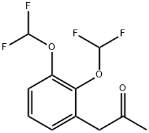 1-(2,3-Bis(difluoromethoxy)phenyl)propan-2-one 구조식 이미지