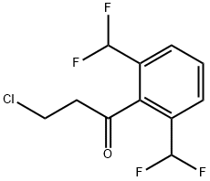 1-(2,6-Bis(difluoromethyl)phenyl)-3-chloropropan-1-one Structure