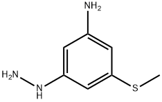 3-Hydrazinyl-5-(methylthio)aniline Structure