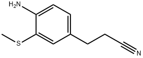 3-(4-Amino-3-(methylthio)phenyl)propanenitrile Structure